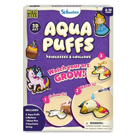 Buy Skillmatics Aqua Puffs - 3D Art Kit, Princesses & Unicorns, Mess ...