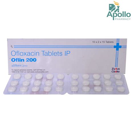 Oflin 200 Tablet 15's Price, Uses, Side Effects, Composition - Apollo ...