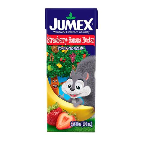 Amazon.com : Jumex Strawberry-Banana Nectar, 6.76 Fl Oz Recyclable Box ...