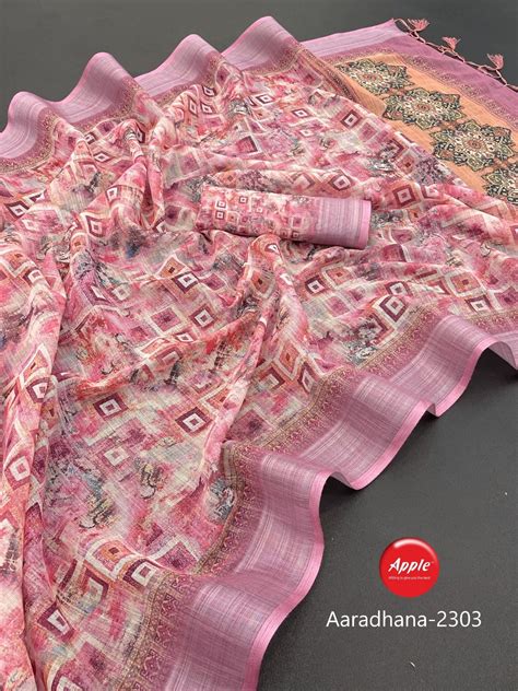 Apple Aaradhana 23 Linen Blend Saree Collection