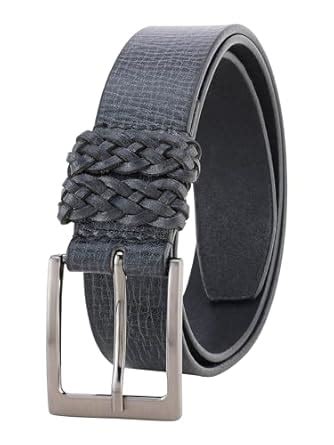 Buy Aditi Wasan Men's Genuine Leather Casual Belt with Braided Loop ...