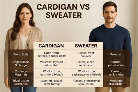 Difference Between Cardigan and Sweater: Clearly Explained Styles ...