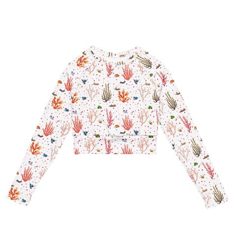 Nudibranch Bliss Long Sleeve Eco Cropped Rash Guard – Salinity Swimwear