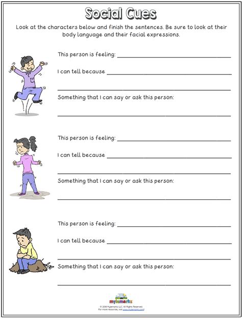 Printable Social Skills Worksheets - astra.edu.pl