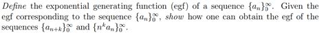 Image result for Exponential Generating Function Examples
