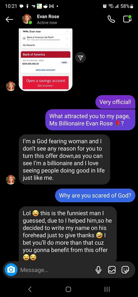 Billionaire Evan Rose 🌹 : r/scambait