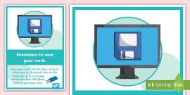 Computing Area Reminder Posters Pack (teacher made) - Twinkl