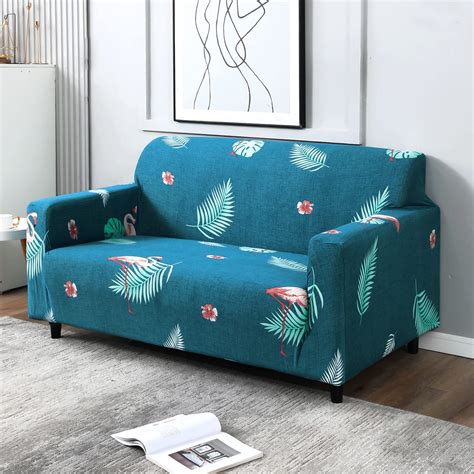 HOKIPO 95% Polyester, 5% Spandex Stretchable Elastic Cover For Sofa 2 ...