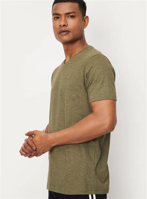 Buy Men Solid V-Neck Regular Fit Lounge T-shirt Online at just Rs. 399. ...