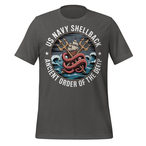 US Navy Shellback Shirt Sea Serpent Tridents Ancient Order of the Deep ...