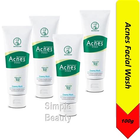 Acnes Anti-Bacterial Face Wash 100g | Shopee Singapore