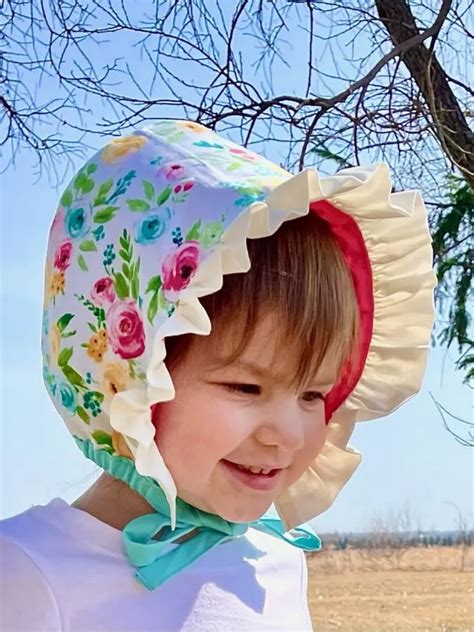 Baby Bonnet Sewing Pattern 的图像结果
