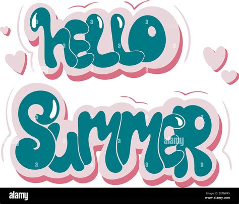 Hello summer clip art hi-res stock photography and images - Alamy