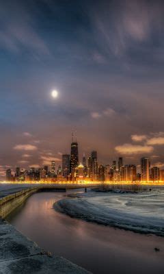 Download wallpaper 240x400 chicago, illinois, lighthouse, buildings ...
