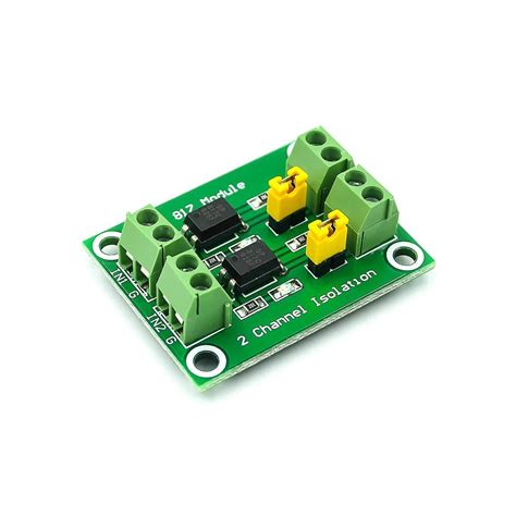 PC817 2 Channel Optocoupler Isolation Board Voltage Converter Adapter ...