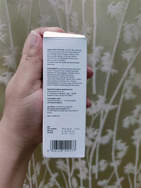 Minimalist 3% Tranexamic Acid Face Serum – Review | The Peach Diary