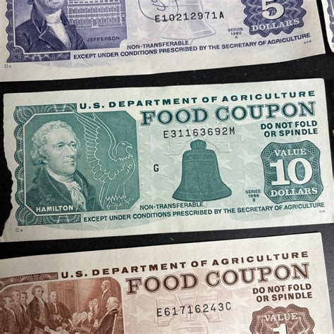 Vintage USDA Food Coupons Original Paper Food Stamps Rare Gift Perfect ...