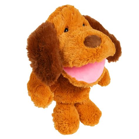 Hamleys Pugs & Play Dog Talking Hand Puppet, 3Y+, Brown
