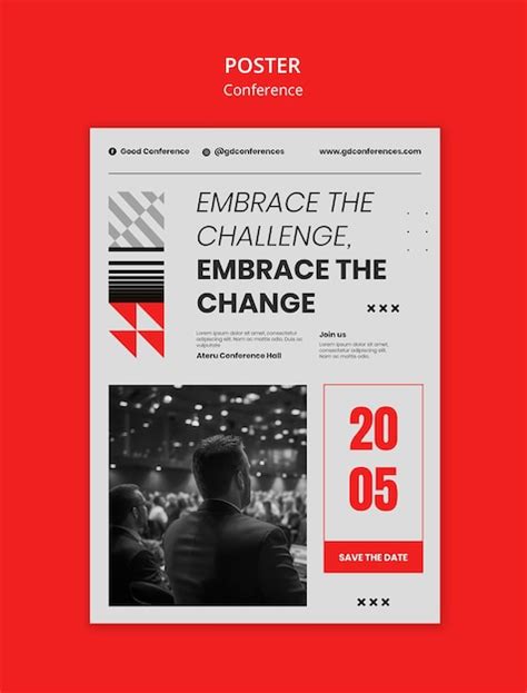 Free PSD | Conference template design