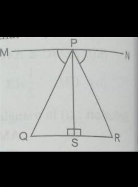 .n the given figure ,PS is perpendicular to QR,SP is perpendicular to ...