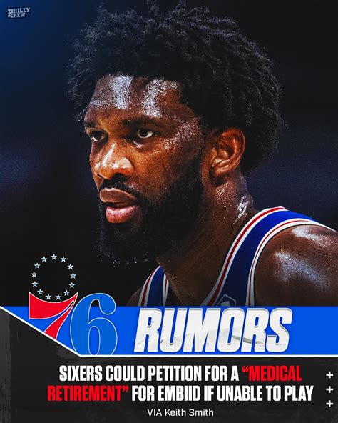 Philly Crew | 76ers could petition for a ‘medical retirement’ for Joel ...