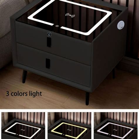 TECPHILE Smart Bedside Table with Wireless Charging | Concept Kart