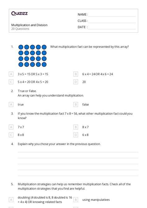 50+ Multiplication and Skip Counting worksheets for 3rd Class on ...