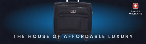 Swiss Military Parker Black Laptop Overnighter Soft Trolley Luggage Bag ...