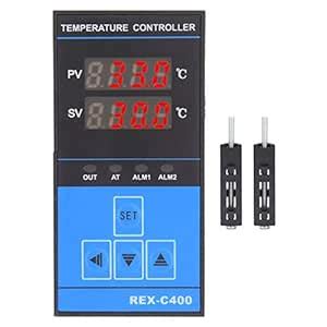 Set of 2 Temperature Controller, Accurate Relay+SSR Output Temperature ...