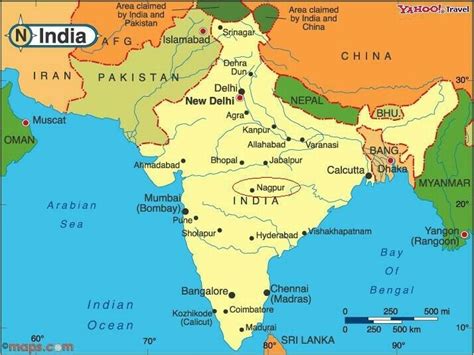 where is the Nagpur in the political map of India please show in map ...