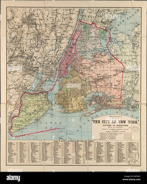 New York Boroughs Map High Resolution Stock Photography and Images - Alamy