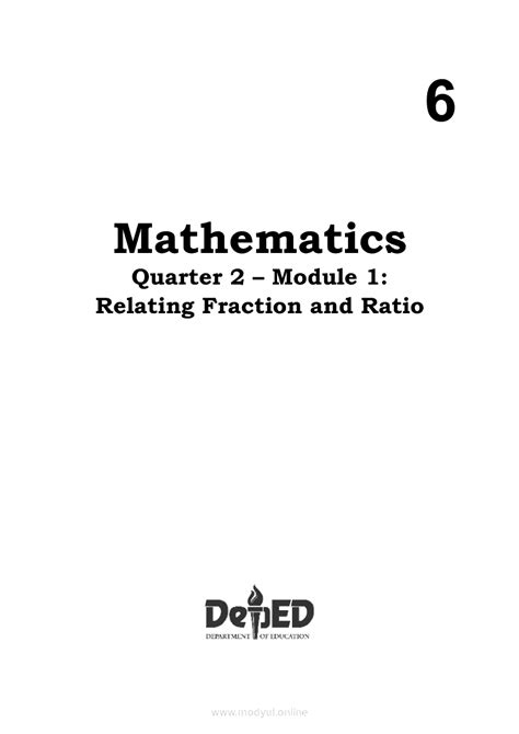 Image result for Grade 6 Mathematics Module