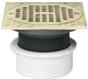 Oatey 82209 Abs Hub Base General Purpose Drain With 6 Inch Chr Grate ...