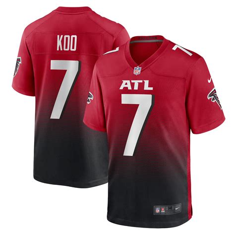 Mens Atlanta Falcons Nike Alternate Game Jersey - Red - Younghoe Koo ...