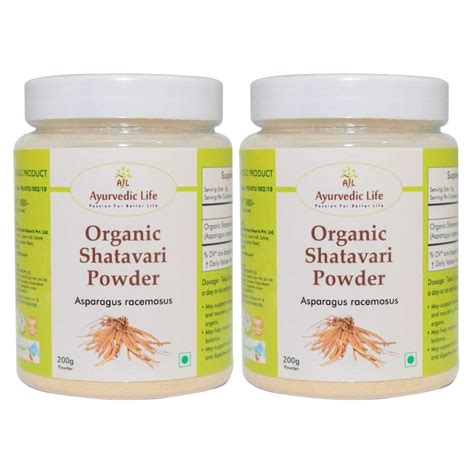 Ayurvedic Life Organic Shatavari Powder (200 gms Pack of 2) : Amazon.in ...