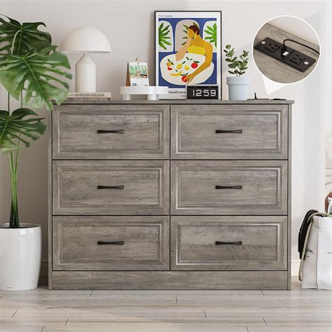 Fameill Dresser for Bedroom, 6 Drawer Wide Dresser India | Ubuy