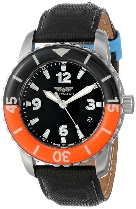 Buy Skywatch Unisex CCI006 Three-Hand Analog Display Swiss Quartz Black ...