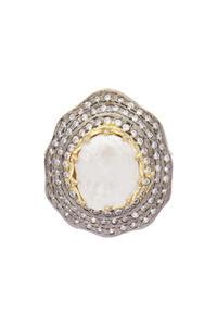 Buy Silver Plated Pearls Bead Stud Earrings by Moh-Maya By Disha Khatri ...