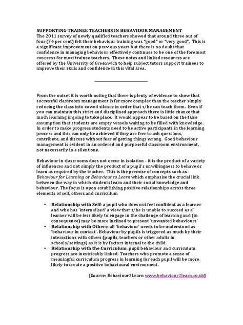 Image result for Behavior Management PDF