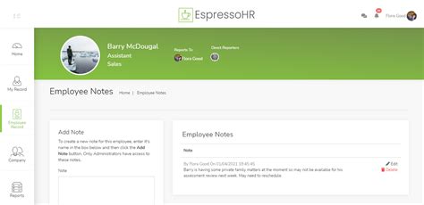 Image result for Employee Notes Format