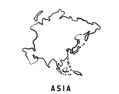 Asia Map Outline 的图像结果