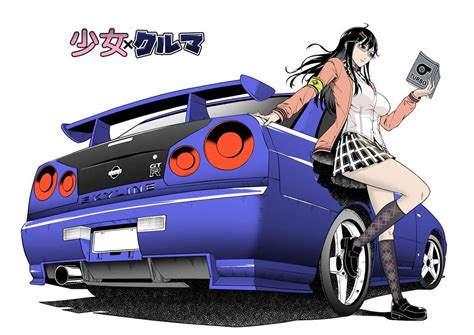 Shojo x Kuruma - Skyline GTR R34 by GoodOtaku on DeviantArt | Gtr r34 ...