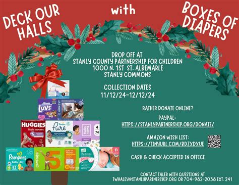 Deck Our Halls with Boxes of Diapers, 1000 N 1st St, Ste 8, Albemarle ...