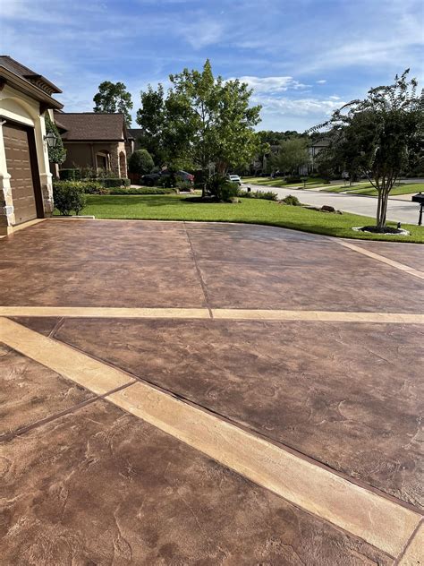 Concrete Driveway Design And Colors Stamped Concrete, Decorative