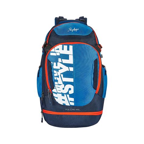 Skybags Vulcan 45L Laptop Weekender 5 Compartment Rucksack (E) Blue ...