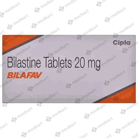 BILAFAV 20MG TABLET 10'S : View Price, Combination and Alternatives ...