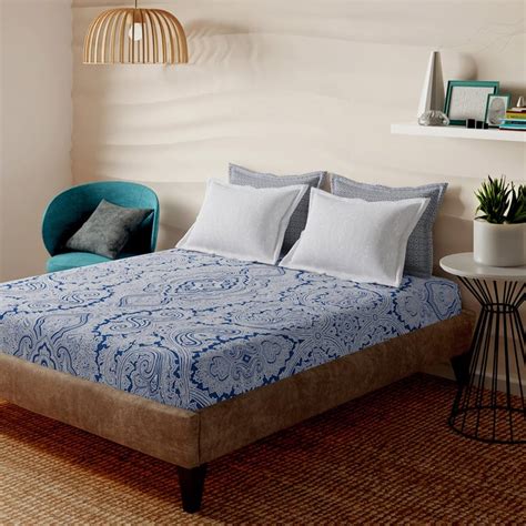 Buy PORTICO Ethereal Cotton 152TC Printed 3Pcs Super King Bedsheet Set ...