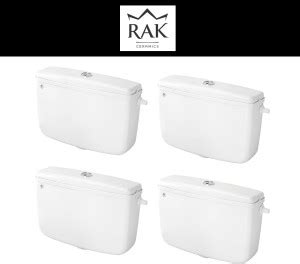 RAK Ceramics Aqua Dual Flush tank set of 4 pic 043 Dual Flush Tank ...