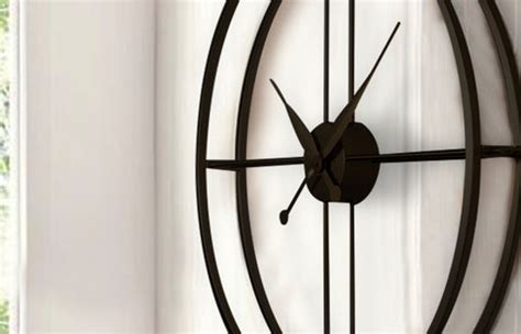 Scarlett Minimalist Wall Clock Black – The Artment