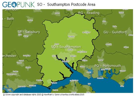 Image result for So Postcode Map